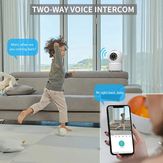 1080P Smart WiFi Security Camera – Full-Color Night Vision & Automatic Tracking