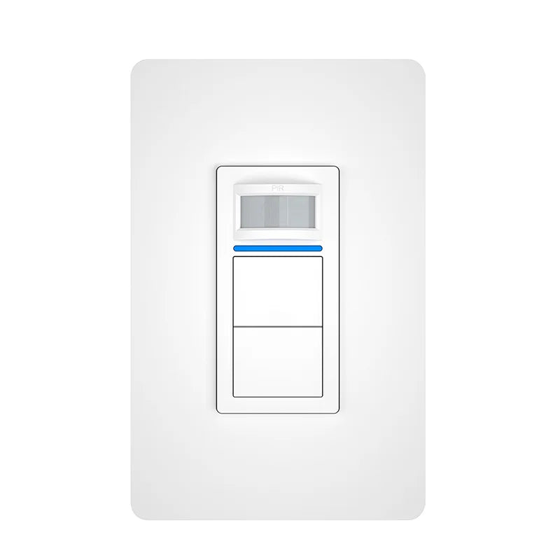 Tuya WiFi Smart PIR Motion Sensor Light Switch – US Standard 1/2 Gang, 15A, Voice Control with Alexa & Google Home