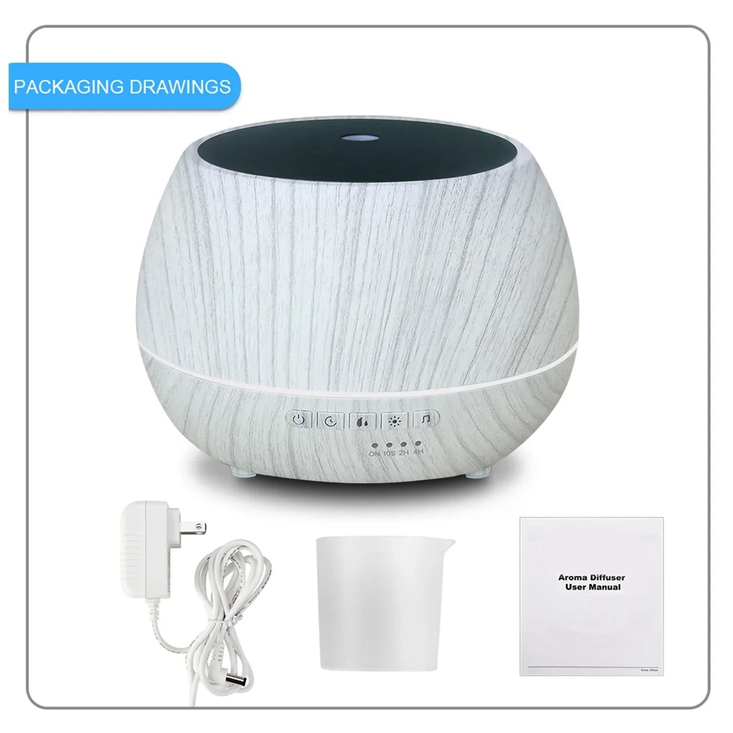 Tuya WiFi Smart Humidifier & Aroma Diffuser – 400ml Ultrasonic Mist Maker with Alexa & Google Control