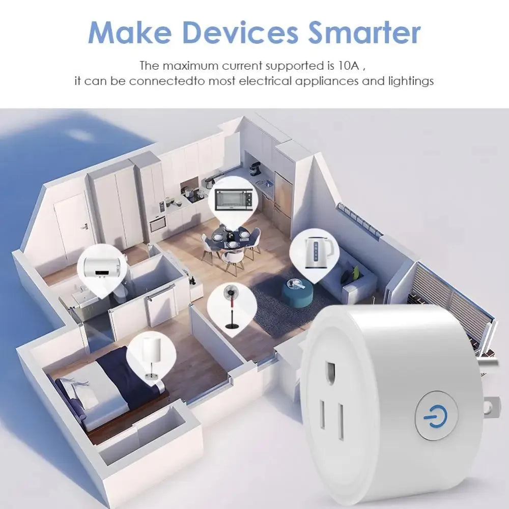 Smart Control Made Simple – Tuya WiFi Plug 10A (US Standard)
