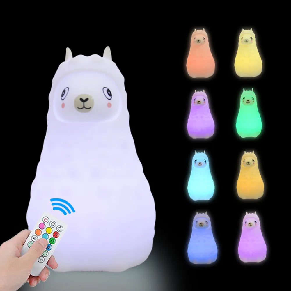Owl LED Night Light – Touch Sensor, Remote Control, 9 Colors, Rechargeable