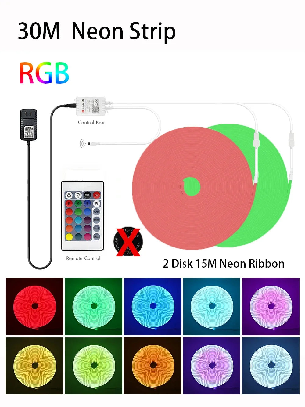 LED Neon Light Strip – RGB Waterproof, Tuya Smart Control, Outdoor & Indoor Use