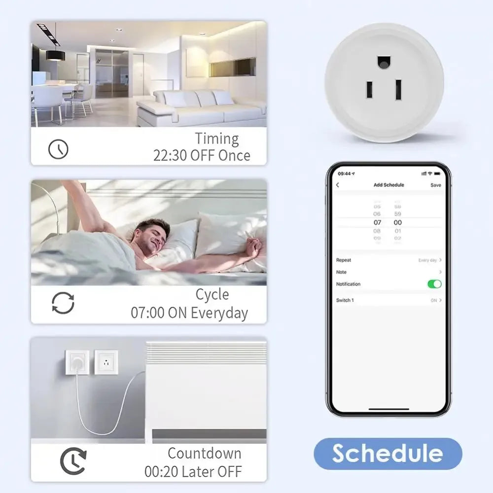 Smart Control Made Simple – Tuya WiFi Plug 10A (US Standard)