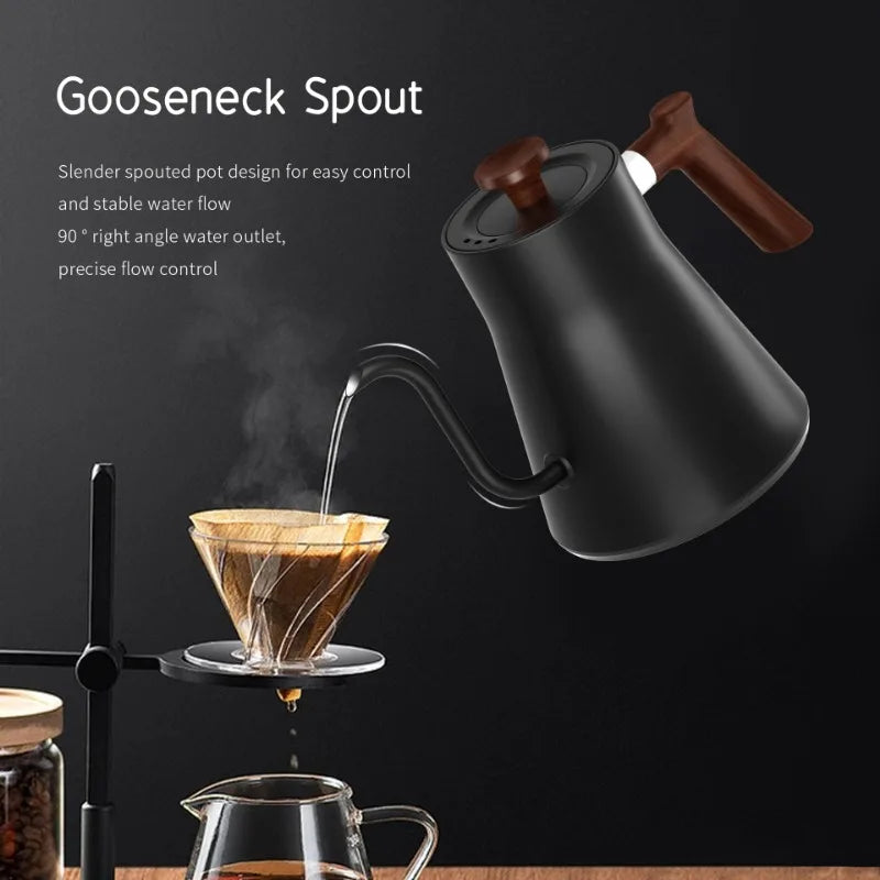 1200W Intelligent Gooseneck Electric Kettle – Constant Temperature Control for Coffee, Tea & Milk Powder