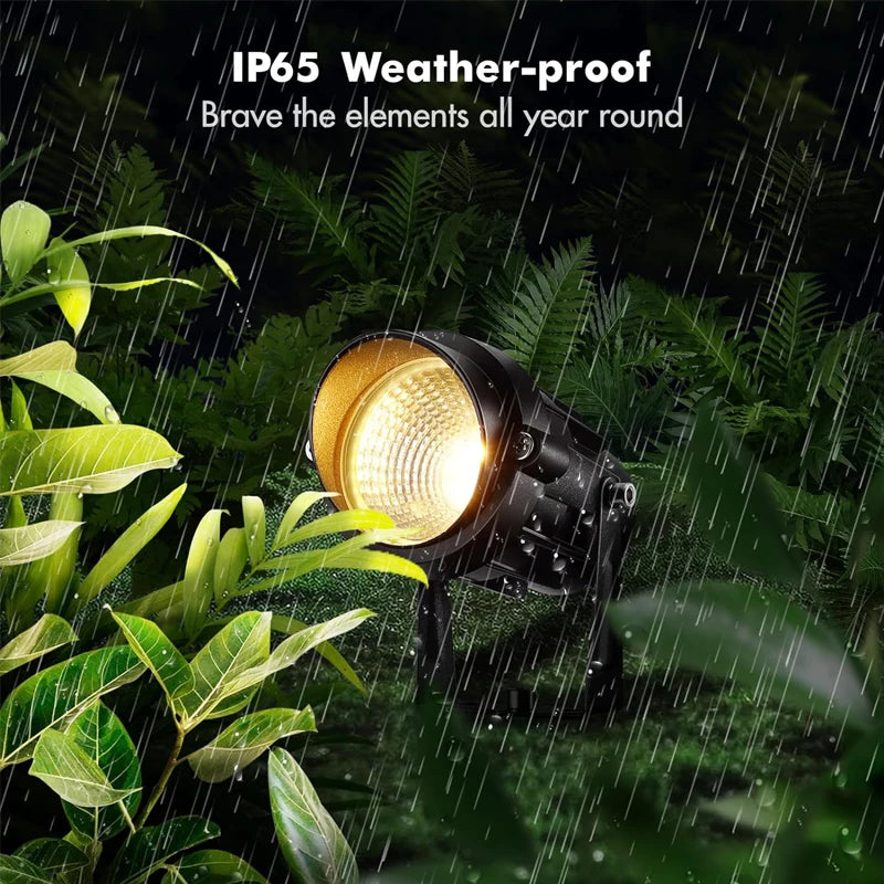 RGBW Outdoor Landscape Spotlight – 12W Waterproof LED Garden & Lawn Lamp with Remote