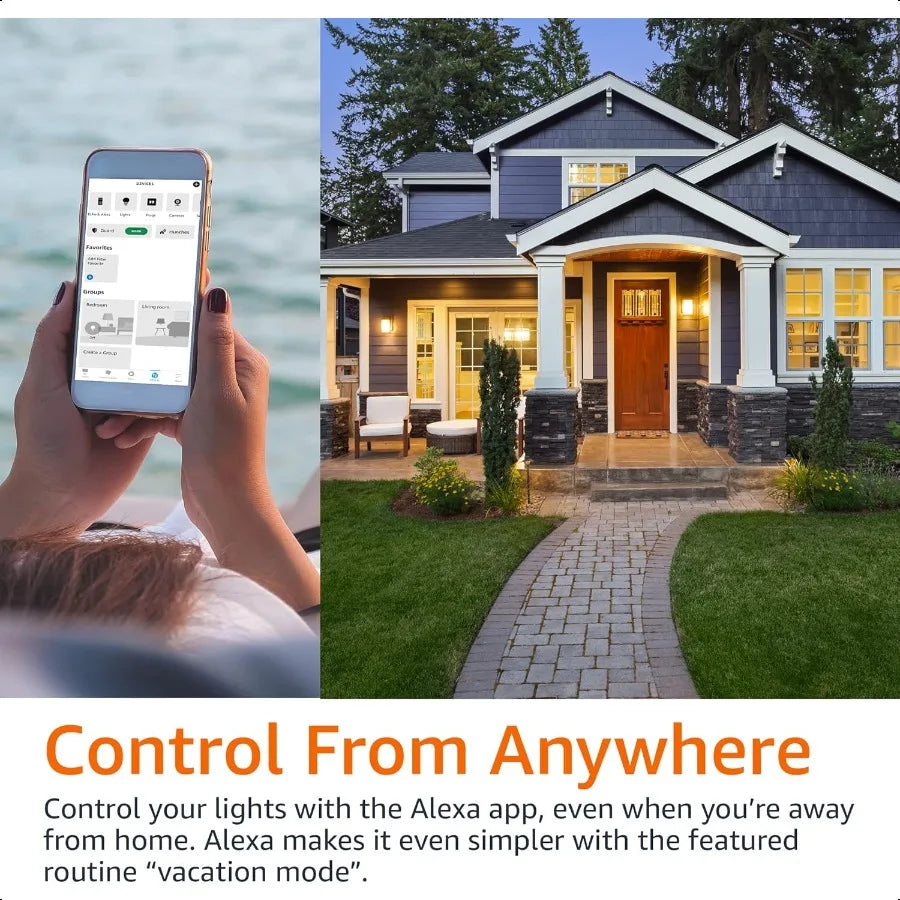 Smart A19 LED Color-Changing Light Bulb – Alexa-Compatible, 9W (60W Equivalent)
