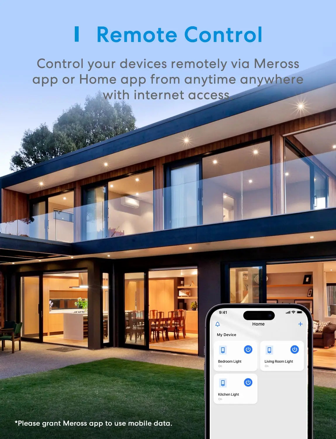 Meross HomeKit 3-Way Smart Dimmer Switch Kit – WiFi Dimming Control with Alexa, Google & SmartThings