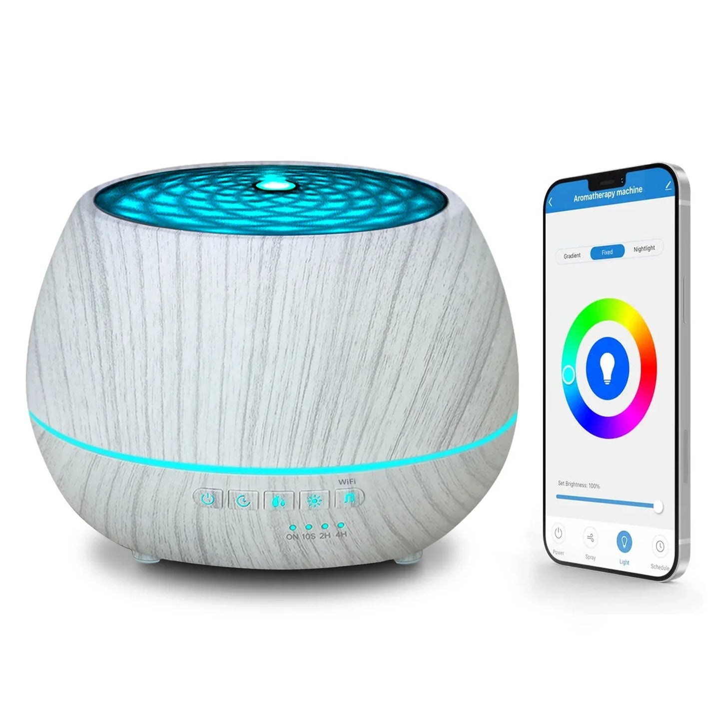 Tuya WiFi Smart Humidifier & Aroma Diffuser – 400ml Ultrasonic Mist Maker with Alexa & Google Control