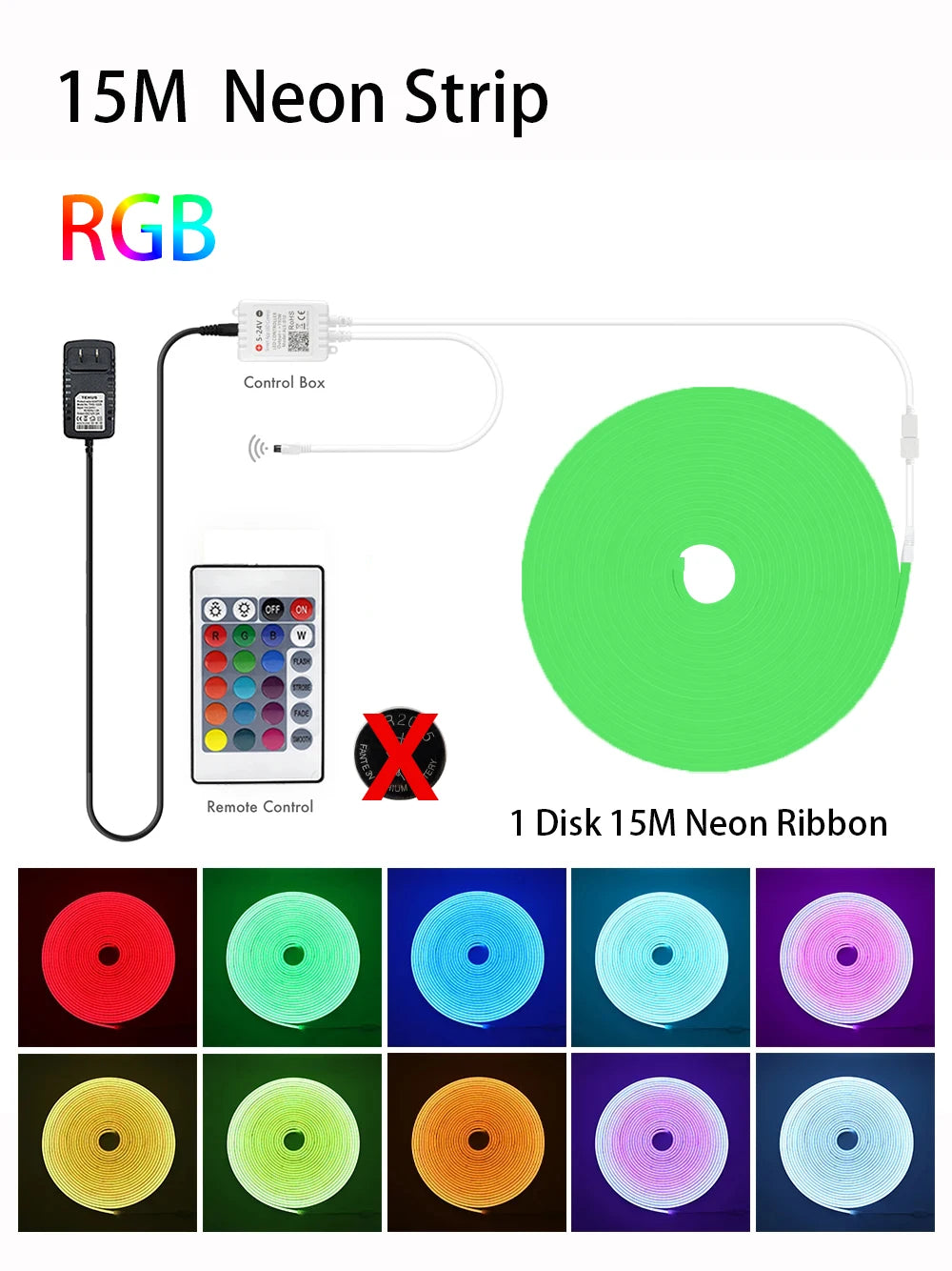 LED Neon Light Strip – RGB Waterproof, Tuya Smart Control, Outdoor & Indoor Use