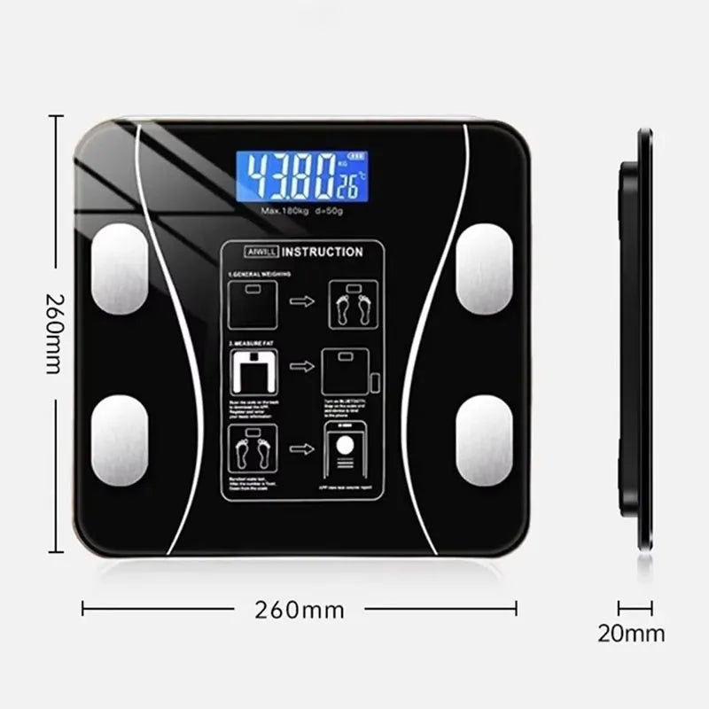 Smart Body Fat Scale – Bluetooth Weight & Health Analyzer