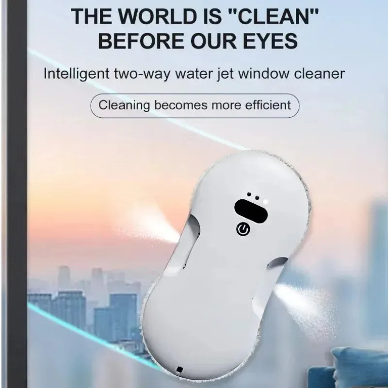 Window Cleaning Robot – Dual Nozzle, Ultra-Thin Design & Remote Control for Effortless Glass Cleaning