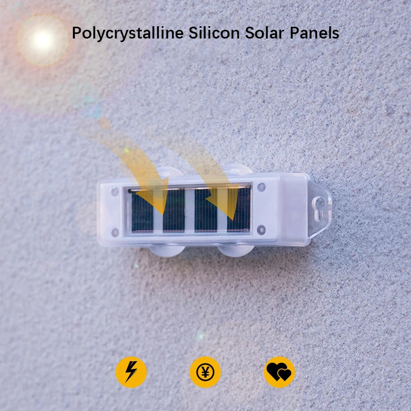 4Pcs Solar Wall Lights with Smart Light Sensor – Outdoor LED Lights, 8H Illumination, Auto On/Off for Garden Fence Pathway