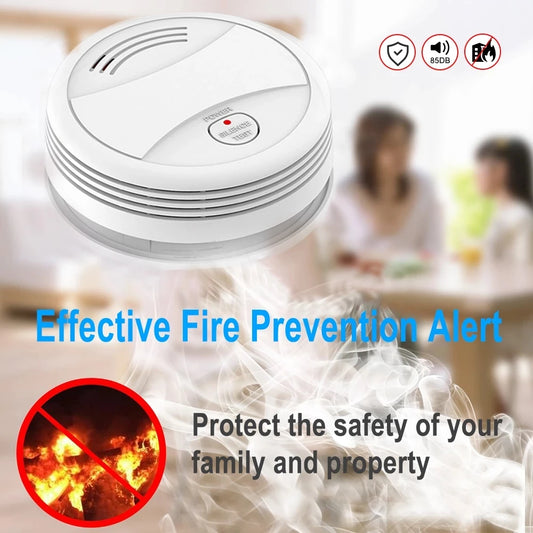WiFi Tuya Smart Smoke Detector – 80dB Fire Alarm with App Alerts for Home Security