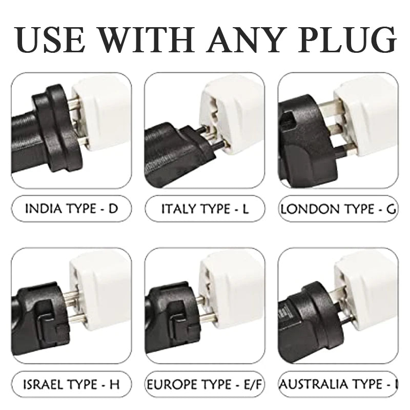 Universal Japan & America 2-in-1 Travel Adapter Plug – EU/UK/AU to US Converter (Type A/B), Compact Power Charger