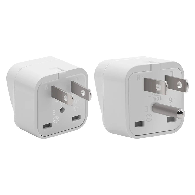 Universal Japan & America 2-in-1 Travel Adapter Plug – EU/UK/AU to US Converter (Type A/B), Compact Power Charger
