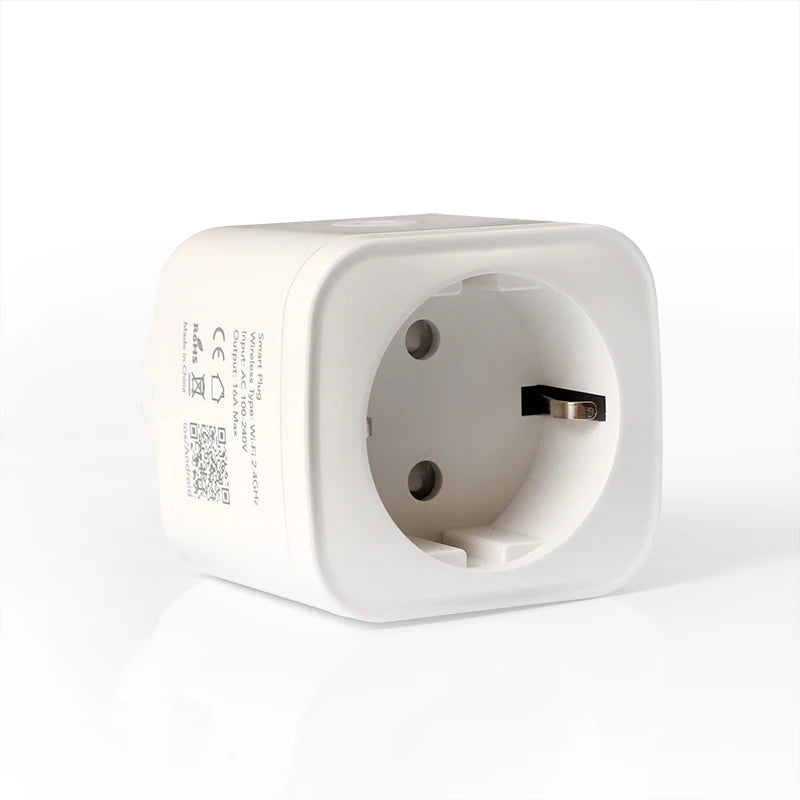 Tuya EU 16A Smart Plug with Power Monitoring – WiFi Smart Socket, Works with Alexa & Google Home