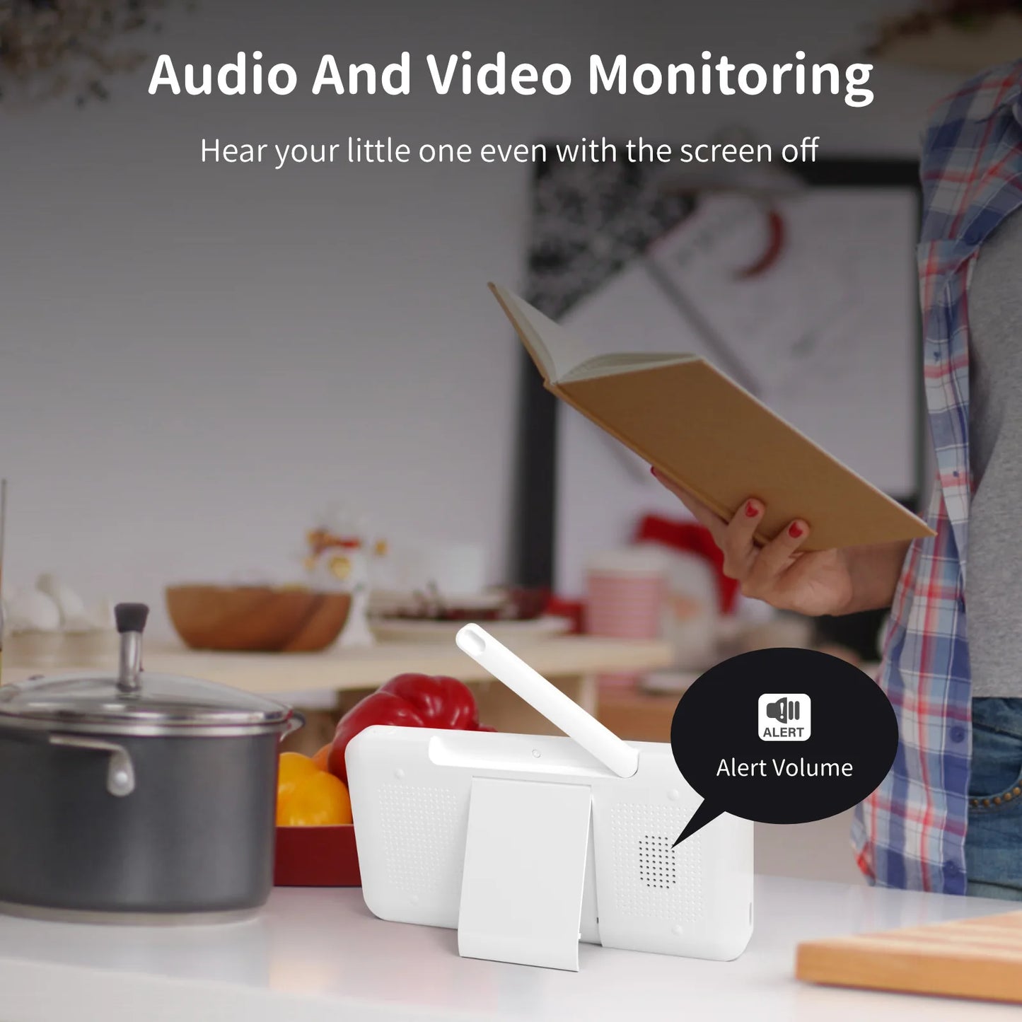WiFi Baby Monitor – 5-Inch HD LCD Screen & Mobile App Control with PTZ Camera