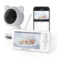 WiFi Baby Monitor – 5-Inch HD LCD Screen & Mobile App Control with PTZ Camera