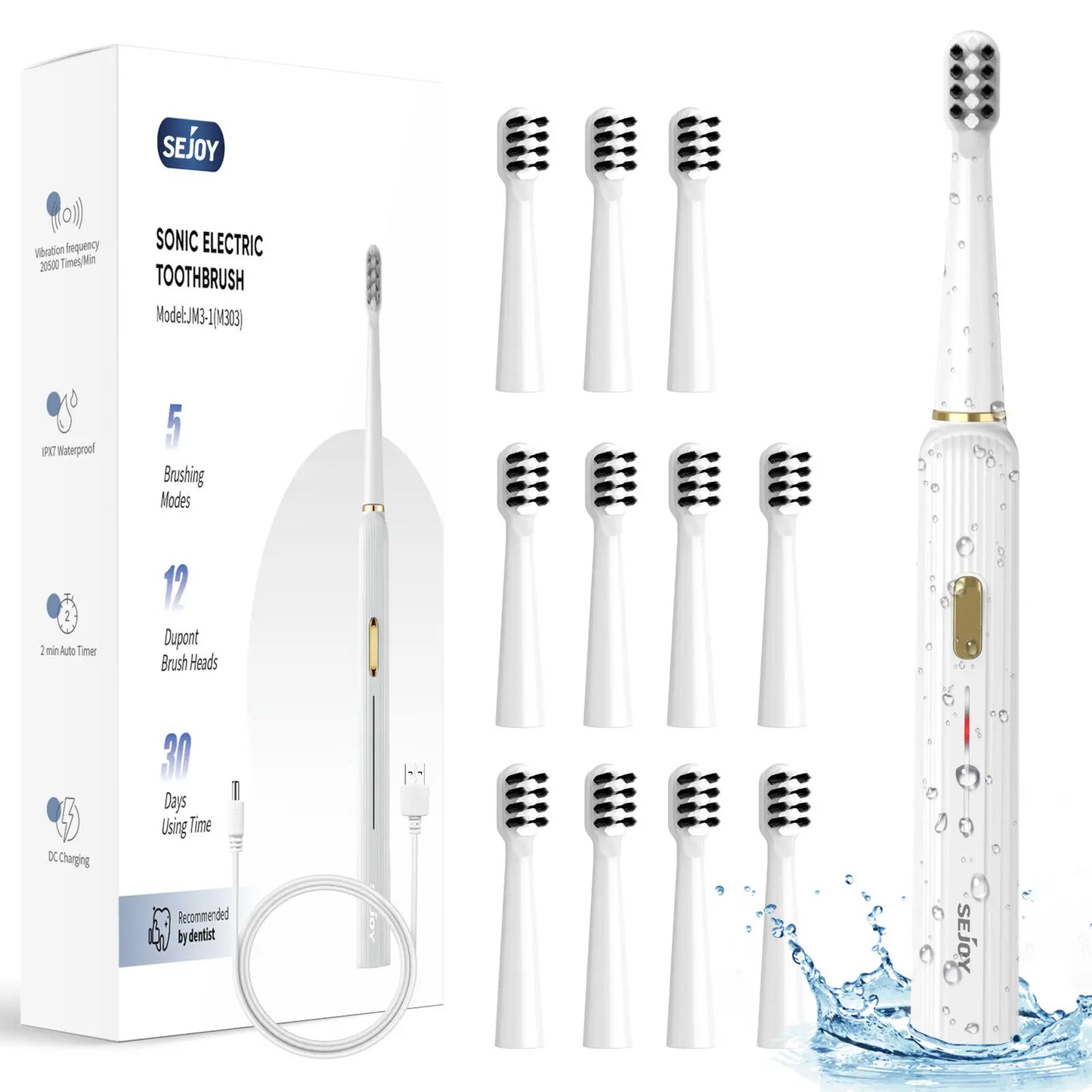 Sejoy Sonic Toothbrush – Ultra Whitening & Gum Care
