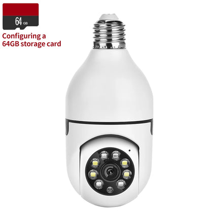 E27 WIFI Bulb PTZ Surveillance Camera Night Vision Full Color Indoor Security Protection Auto Tracking CCTV Baby Monitor Camera