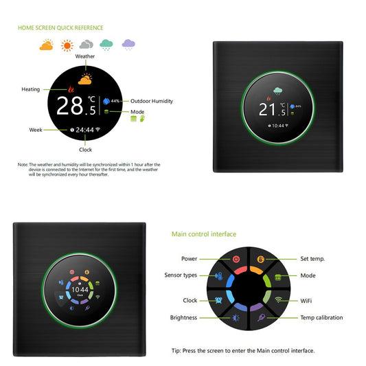 WiFi Smart Thermostat – Weekly Programmable Temperature Controller with App & Voice Control