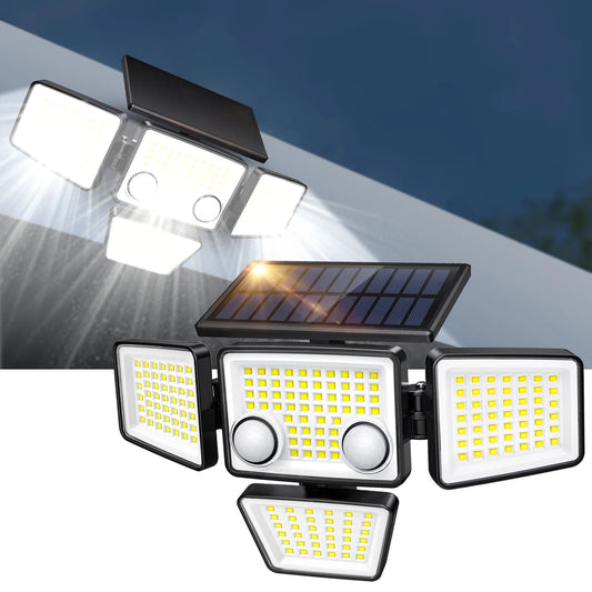 3000LM Solar Outdoor Motion Sensor Lights – 188 LED Flood Security Lights for Yard, Patio & Backyard