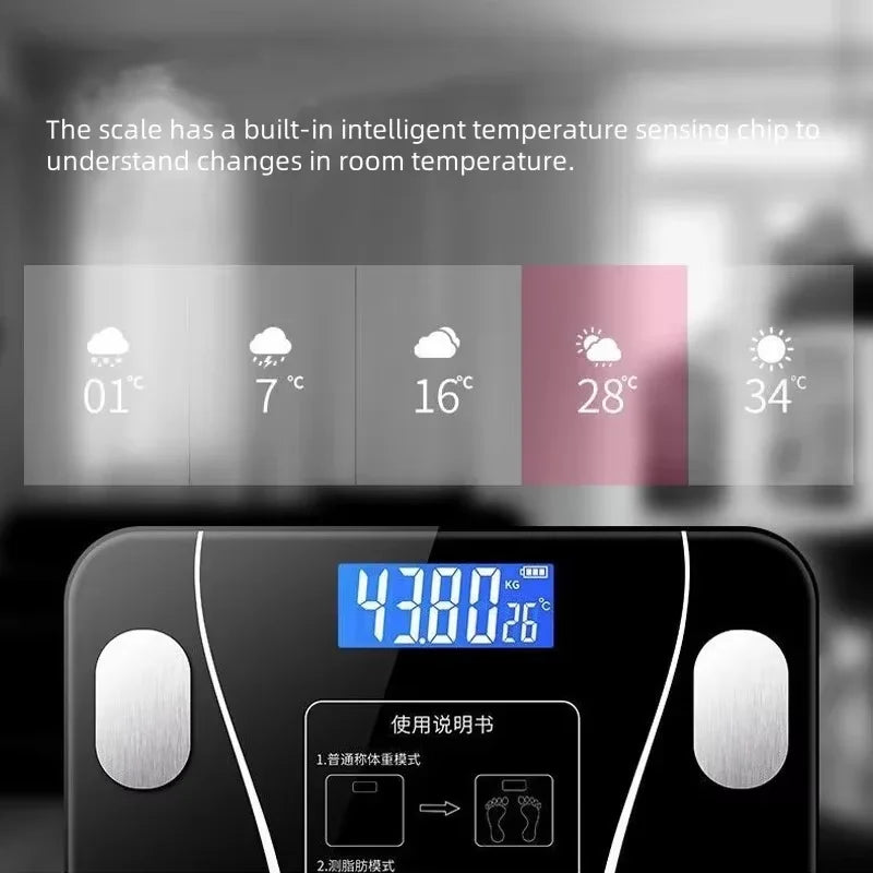 Smart Body Fat Scale – Bluetooth Weight & Health Analyzer