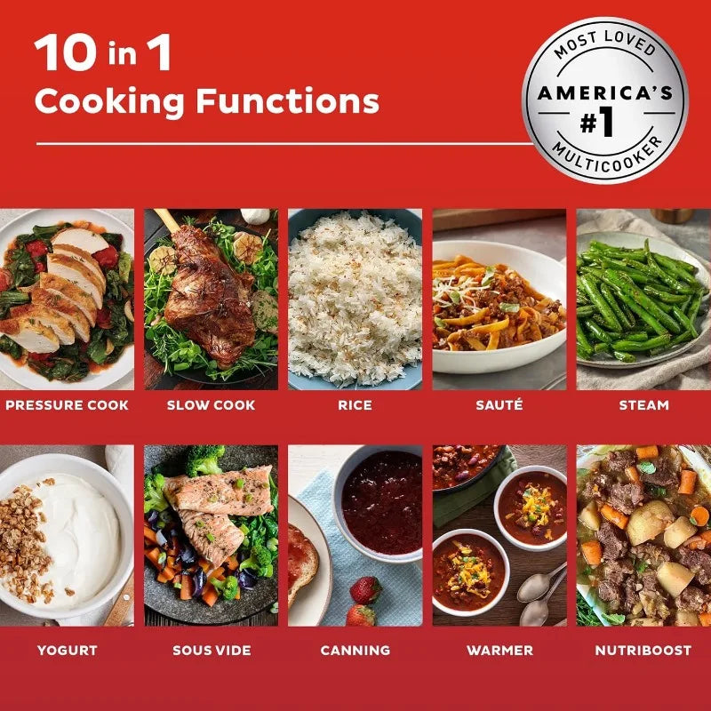 Instant Pot Pro Plus Wi-Fi Smart 10-in-1 Multi-Cooker – Pressure Cooker, Slow Cooker, Rice Cooker & More