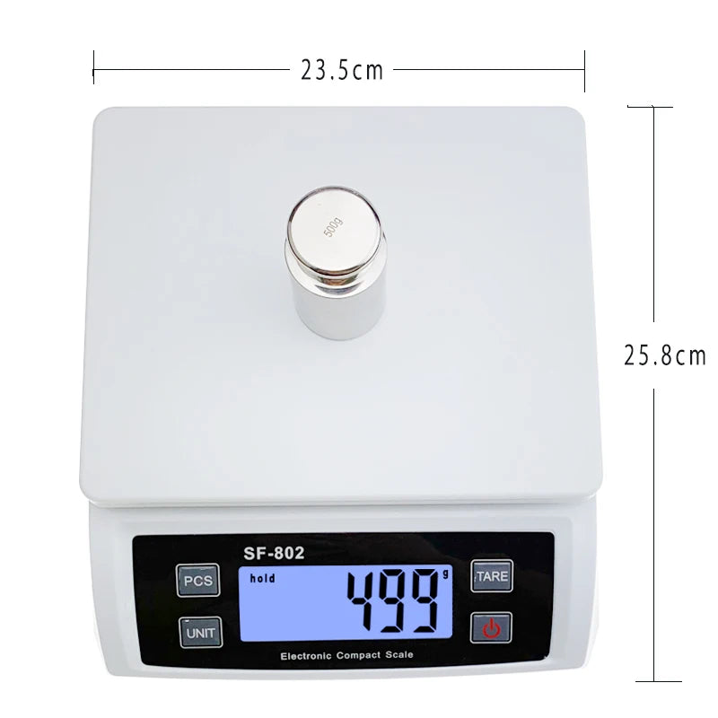 30kg/1g Digital Precision Kitchen Scale – LCD Display Electronic Food & Weight Scale