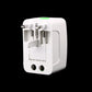 Universal Worldwide Travel Adapter – AU/UK/US/EU Plug Converter with 2 USB Charging Ports