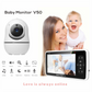 5-Inch Video Baby Monitor with Camera & Audio – Long Battery, Clear Video & Smart Alerts