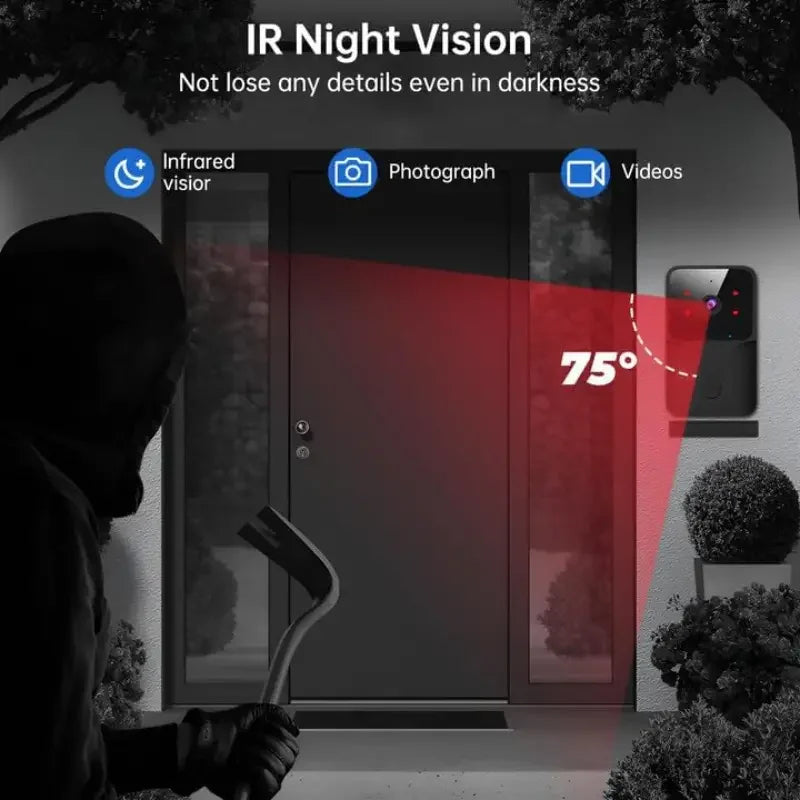 HD Wireless WiFi Video Doorbell – Smart Outdoor Security Camera