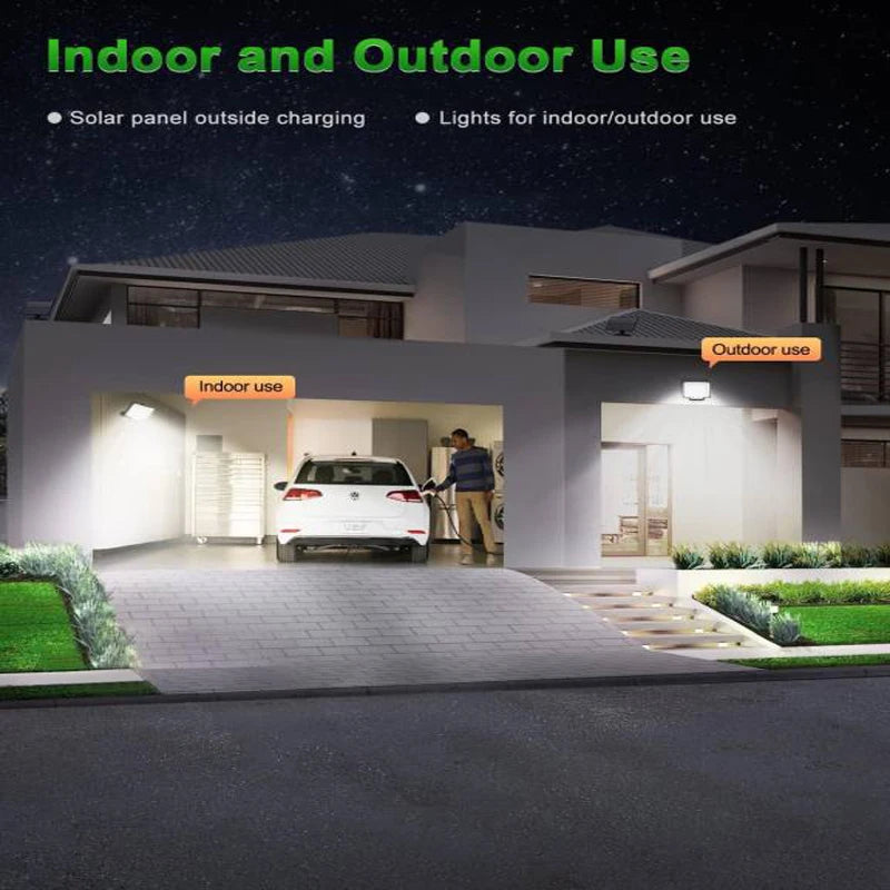 Solar Outdoor LED Motion Sensor Light – Waterproof Security Floodlight with Remote Control