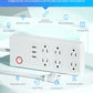 Tuya WiFi Smart Power Strip – US Plug with/without Power Monitor, Surge Protector, Works with Alexa & Google Home