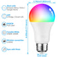 4 Pack Smart WiFi LED A19 Bulb, RGBCW Color Changing, Compatible with Alexa & Google Home & Echo Assistant