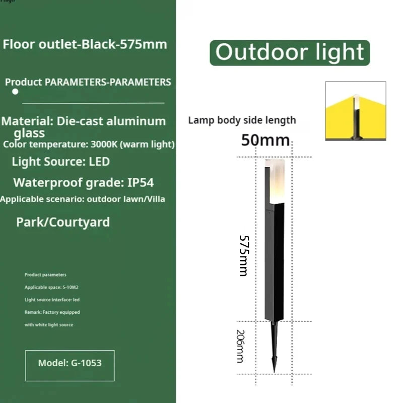 Outdoor LED Courtyard & Landscape Light – Waterproof, Durable & Energy-Efficient