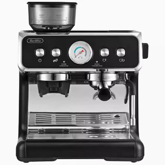NEW 20Bar Electric Espresso Italian Coffee Maker Machine with Grinder Milk Frother Home Latté Cappuccino Capsule Barsetto BAE02S