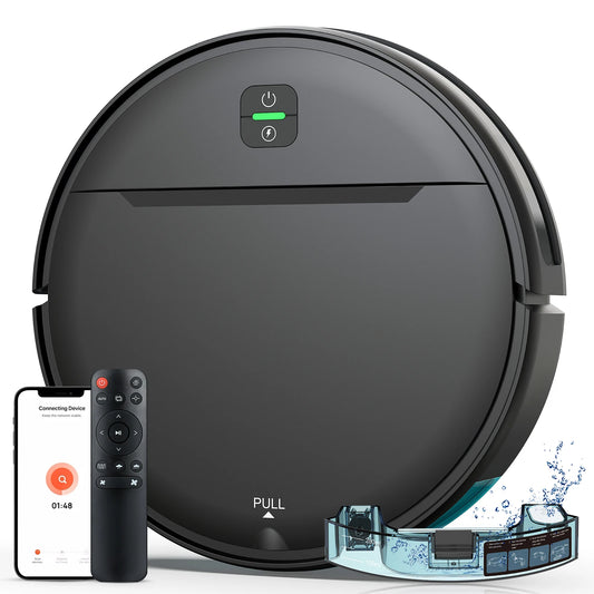 Robot Vacuum Cleaner Combo Mop – 4000PA Suction, WiFi & Voice Control, Auto-Recharge