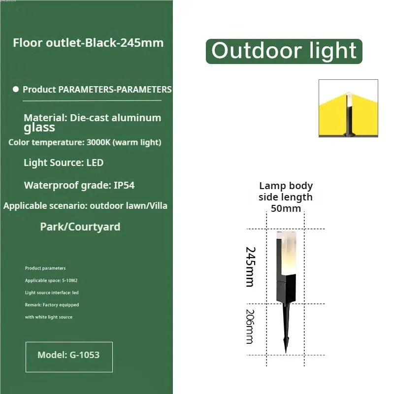 Outdoor LED Courtyard & Landscape Light – Waterproof, Durable & Energy-Efficient
