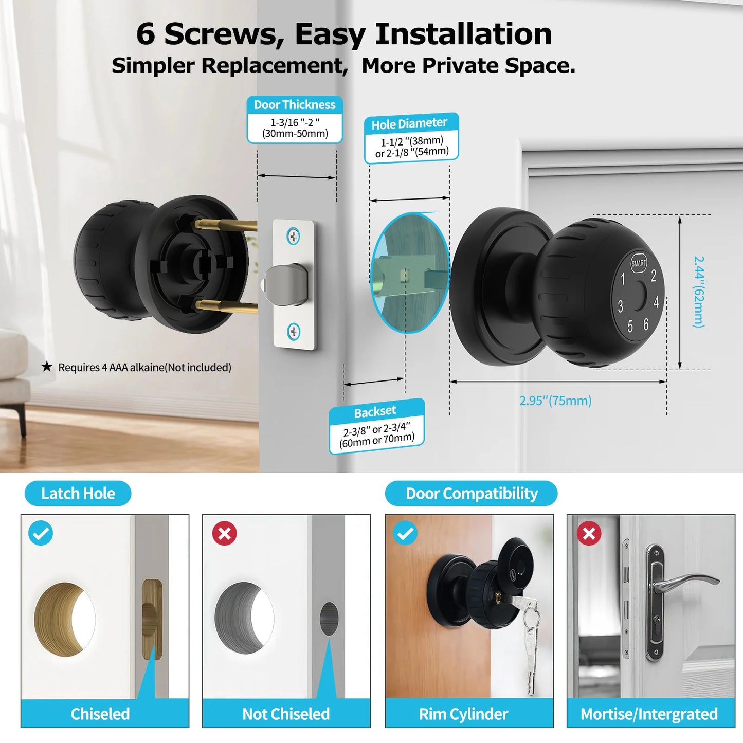 Smart, Secure & Convenient – Viladepot Fingerprint Door Lock