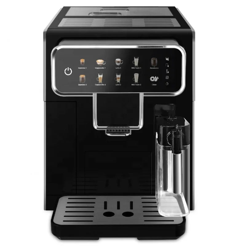 High-End Fully Automatic Coffee Machine – Intelligent Touch Screen Espresso Maker for Home & Commercial Use