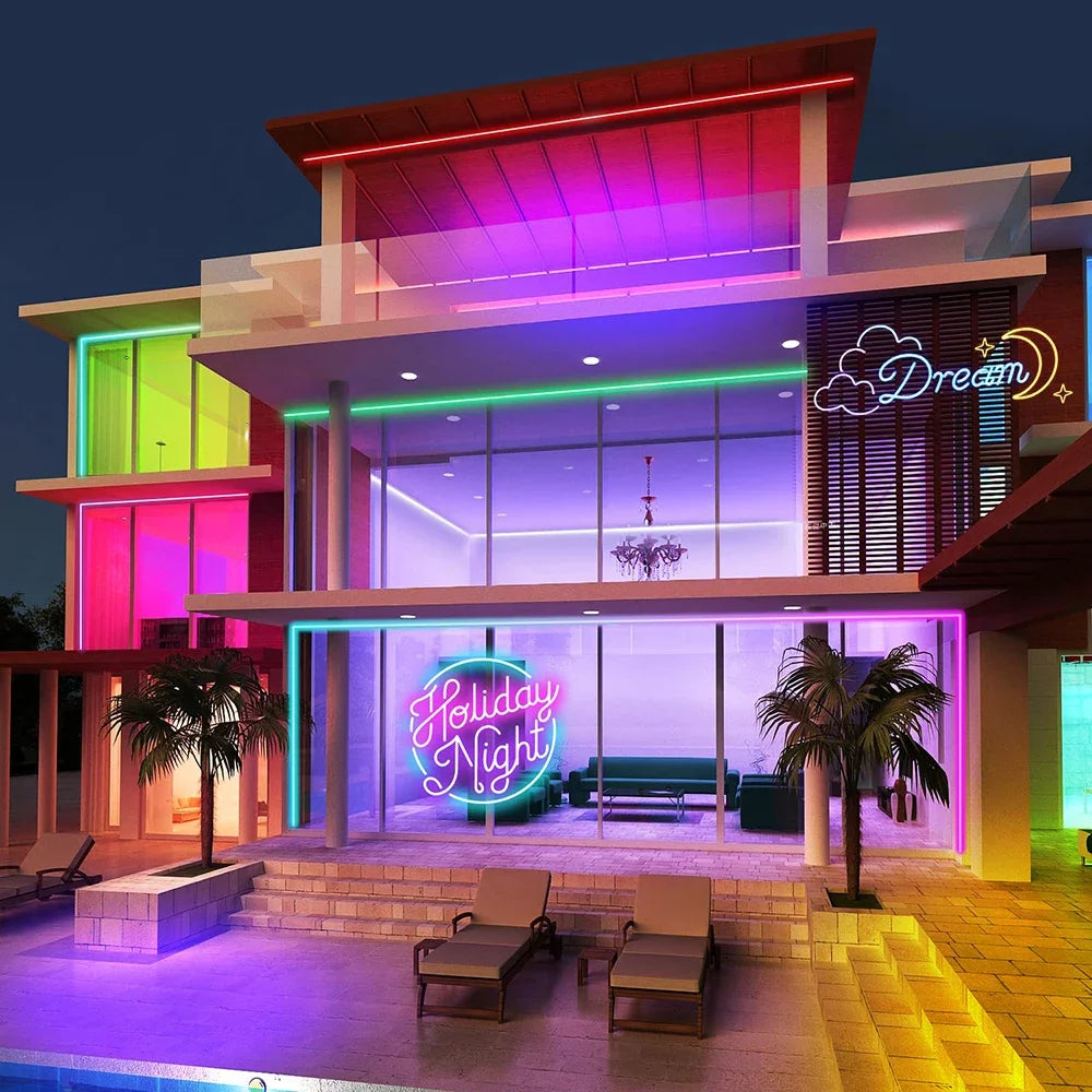 LED Neon Light Strip – RGB Waterproof, Tuya Smart Control, Outdoor & Indoor Use