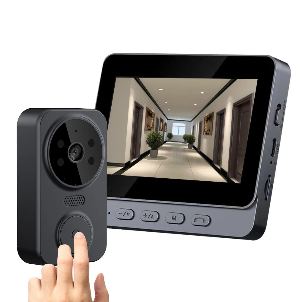 Smart Door Eye Camera – 2.4G WiFi Video Intercom with 4.3” IPS Screen