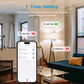 Meross WiFi Smart Power Strip – Surge Protector with EU/UK/US Sockets & USB Ports, Works with HomeKit, Alexa, Google & SmartThings