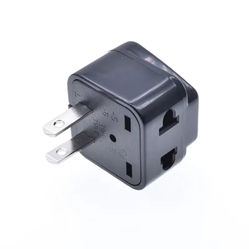Universal Japan & America 2-in-1 Travel Adapter Plug – EU/UK/AU to US Converter (Type A/B), Compact Power Charger
