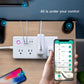 ZigBee WiFi Smart Power Strip – Tuya Smart Plug with Surge Protector, Voice Control, Works with Alexa & Google Assistant