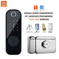 TYSH Tuya Remote Smart Door Lock With Wifi Outdoor Waterproof Double Fingerprint Lock Digital Electronic Card Keyless Smart Lock
