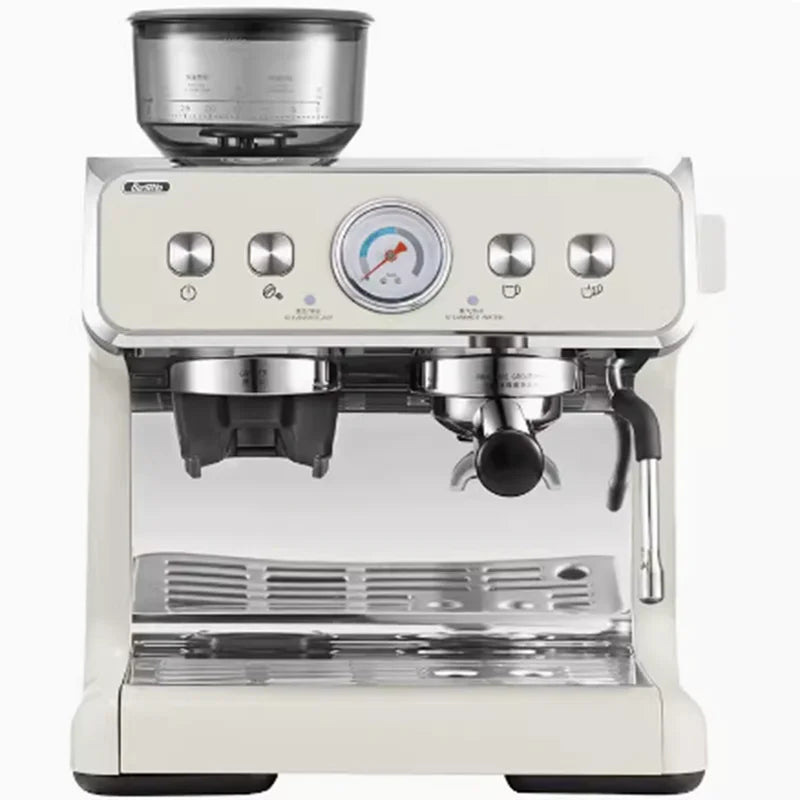 NEW 20Bar Electric Espresso Italian Coffee Maker Machine with Grinder Milk Frother Home Latté Cappuccino Capsule Barsetto BAE02S
