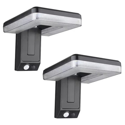 Solar Wall Light with 120° Foldable Head, Remote Infrared Sensing 3 Lighting Modes IP65 Waterproof Efficient Solar Panel