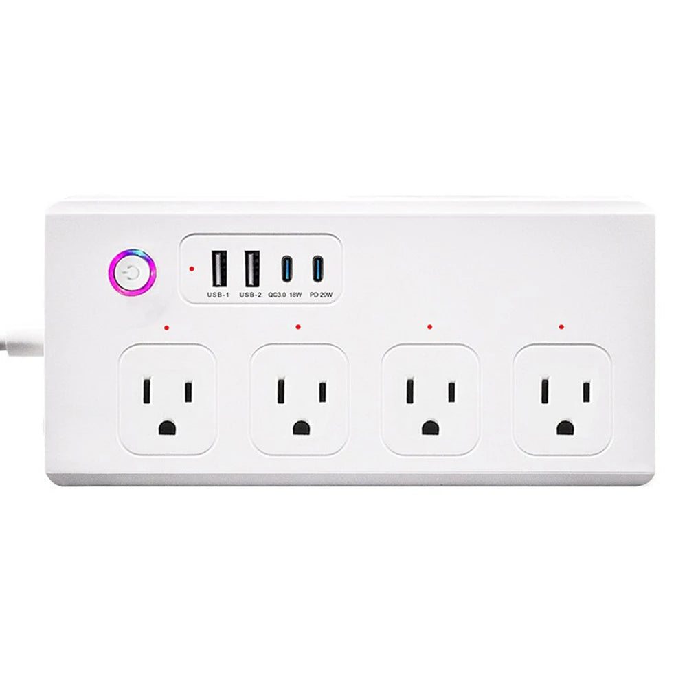 ZigBee WiFi Smart Power Strip – Tuya Smart Plug with Surge Protector, Voice Control, Works with Alexa & Google Assistant